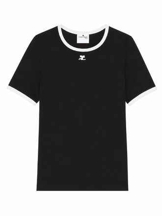 Courr&egrave;ges Camiseta De Jersey De Algod&oacute;n Courr&egrave;ges