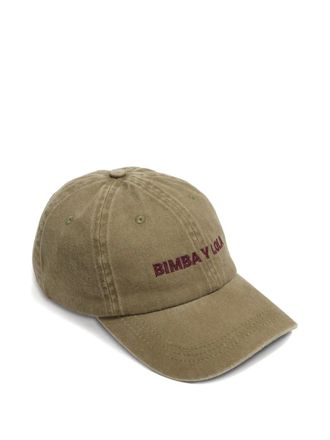Bimba & Lola washed-effect cotton cap - women - Cotton - M - Brown