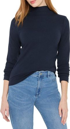 Nic+Zoe Nic+Zoe Perfect Knit Rib Mock T-Shirt