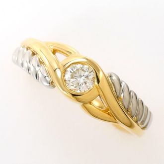 C&A Platinum Yellow Gold Yellow Gold (18K) Platinum Band Ring (Pre-Owned)
