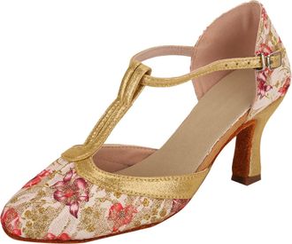 Generic Ballroom Fashion Prom Latin Shoes Women Dance Sandals Women High Heels, pink, 2/2.5 UK