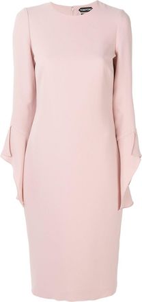 Tom Ford Vestito con maniche increspate - Rosa