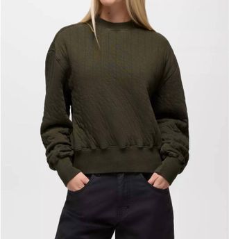 Prana Relaxed-Fit Crewneck Pullover Top In Spruce