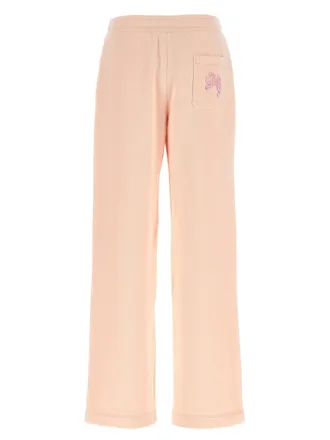 Dolce & Gabbana Logo-Embroidered Honeycomb Cotton Joggers - Pink