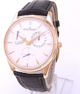 Jaeger-LeCoultre Pre-owned Jaeger LeCoultre Ultra Thin Reserve De Marche Beige Dial Mens Watch Q1372520
