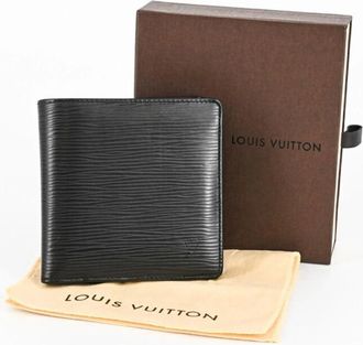 Louis Vuitton Pre-owned Wallets, male, Black, Size: ONE SIZE Pre-owned Leather Wallet