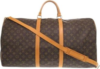 Louis Vuitton Pre-owned Weekend Bags, female, Brown, Size: ONE SIZE Pre-owned Keepall Bandouliere 60