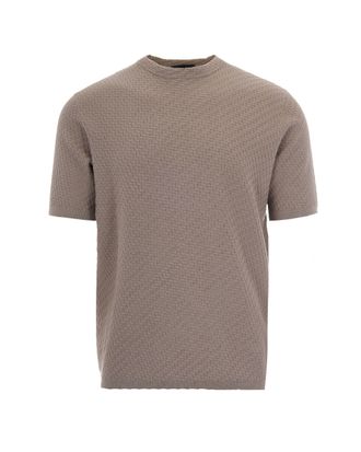 Emporio Armani Vintage Khaki Patterned Knit