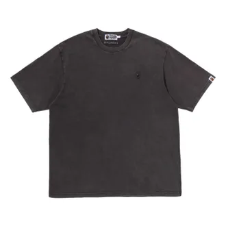 A Bathing Ape Garment Dyed One Point Relaxed Fit T-Shirt Black 0ZXTEM303091RCCX