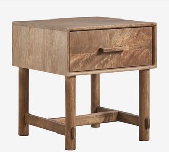 Sklum Pack de 2 mesitas de noche 45x45 cm en madera de mango Aloma SKLUM