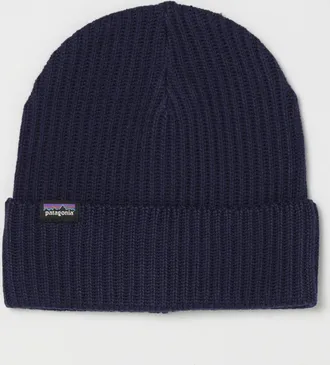 Patagonia Berretto beanie in poliestere riciclato a coste con logo