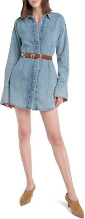 Favorite Daughter The Eyes On Me Denim Mini Shirtdress in Lexington at Nordstrom, Size X-Small