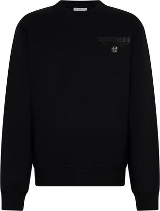 Philipp Plein Felpa girocollo con grafica - Nero