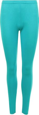 Generic Womens Plain Full Length Elastic Waist Viscose Legging - Ladies Comfortable Stretchy Tights Dance Pants (Turquoise, 20-22)