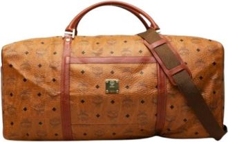 MCM Borsa Boston Visetos Pre-owned - - Pre-owned - Donna - Marrone - ONE SIZE