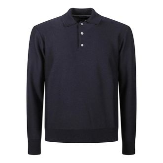 Drumohr Truien & Vesten, Heren, Blauw, L, Polo Neck Trui