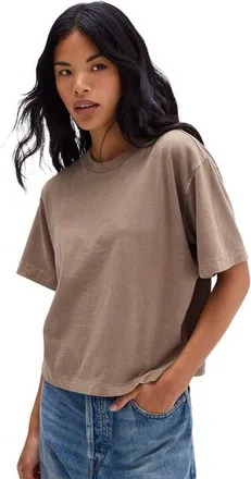 Richer Poorer Inc. The Relaxed Crop Tee in Warm Grey at Nordstrom, Size X-Large