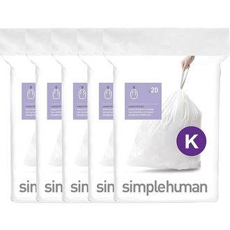 Simplehuman Code K Custom Fit Liners with Quick Dispense Packs in 100 Liners at Nordstrom, Size Refill