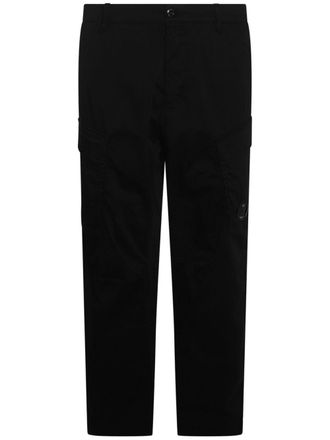 C.P. Company straight-leg cargo trousers - men - Cotton/Elastane - 52 - Black