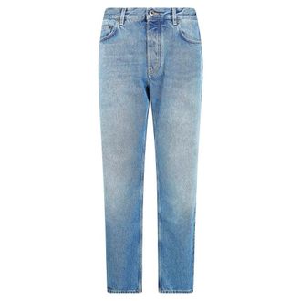 Off-white Slim-fit Jeans, male, Blue, Size: W34 Jeans Slim Arrow