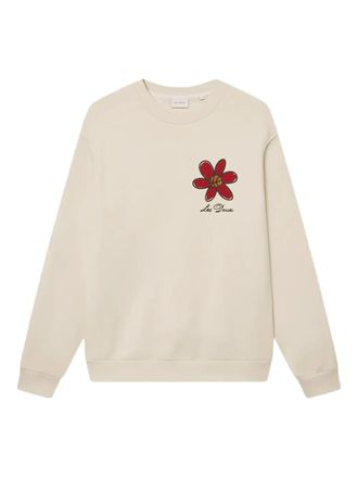 Les Deux Flower Basket sweatshirt - men - Organic Cotton - M - White