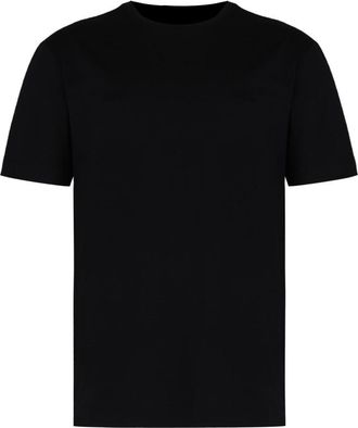 Ermenegildo Zegna Black crew neck T-shirt in cotton