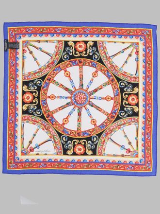 Dolce & Gabbana Silk Twill Foulard Scarf - Black