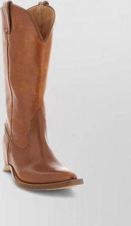 Maison Margiela heel free western boots pointed toe