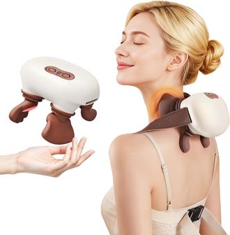 No Brand Masajeador De Manos Con Calor - Cabeza Bi&oacute;nica - Masajeador De Manos, Cuello Y Hombros - Masajeador De Cuello Trapecio - Masaje De Acupresi&oacute;n - Inal&aacute;m
