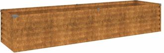vidaXL Jardinera acero corten 194x50x36 cm Vidaxl