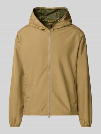 Save The Duck Jacke mit Zweiwegerei&szlig;verschluss Modell Zayn in Camel, Gr&ouml;&szlig;e M