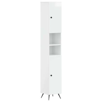 vidaXL Armario De Ba&ntilde;o Con Estante Abierto Breda Blanco Brillante Vidaxl