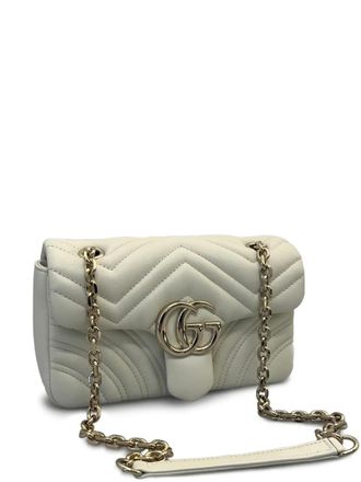 Gucci GG Marmont kleine schoudertas - Wit