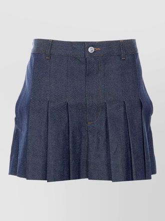A.P.C. pleated mini skirt