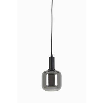 Light & Living Light & Living - L&aacute;mpara Colgante - Lekar - Negro - Vidrio