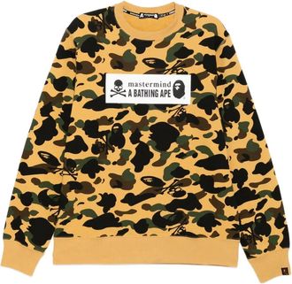 Mastermind Japan x A Bathing Ape Felpa a maniche lunghe - Marrone