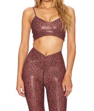 Beach Riot Georgia Top In Marsala Leopard