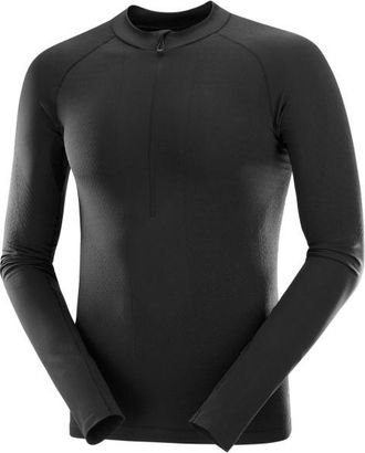 Salomon S/Lab Ultra Seamless L/S Tee Laufshirt - Unisex | schwarz