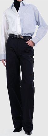 Parentezi Nina Shirt In White/blue