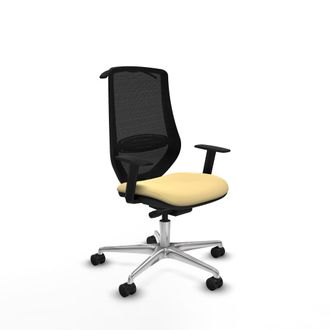 Piqueras y Crespo Piqueras Y Crespo Mardos Silla De Oficina Crema Ergon&oacute;mica