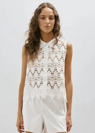 M&eacute;lissa Nepton Violette Shirt In White