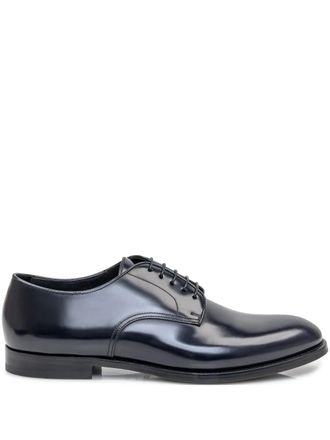 Doucal's leather derby shoes - Black