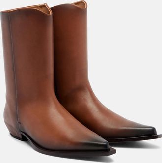 Calvin Klein Cheer leather cowboy boots
