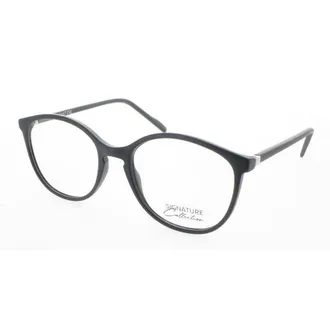 Signature Ladies Black Rectangular Eyeglass Frames S7008MatteBlack51