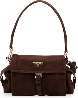 Prada Prada Explore Medium Suede Bag