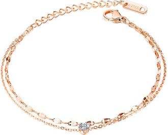 Jean Claude Stainless Steel Cz Bracelet