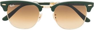 Ray-Ban square-frame sunglasses - unisex - Acetate/Metal - 51 - Green