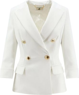 Elisabetta Franchi Donna, Giacche, Bianco, XL, new