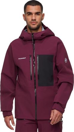 Mammut Stoney Hs Hooded Jacket - Mens in Vin/black at Nordstrom, Size Small
