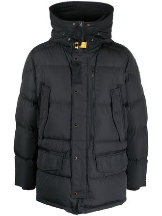 Parajumpers padded-design hooded jacket - men - Feather Down/Polyamide/Polyamide/Polyester - S - Black